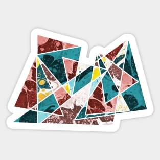 Abstract Triangles #4 Sticker